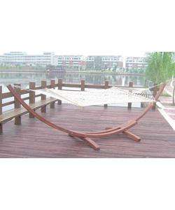 Large Wooden Arc Hammock Stand  Overstock