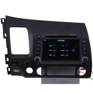  11 Honda Civic Car GPS Navigation Bluetooth IPOD Radio ISDB T TV DVD 