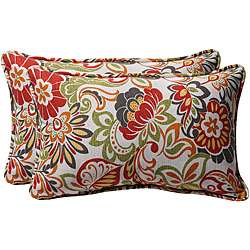Pillow Perfect Green/ Multi Floral Toss Pillows (Set of 2)  Overstock 