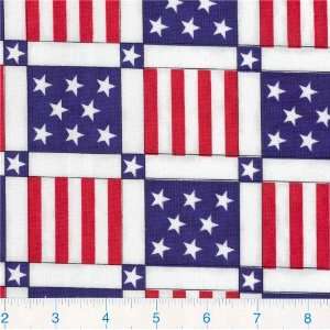  45 Wide patriotic Blocks Fabric By The Yard Arts 