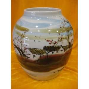  Glazed Color Melon Shape Chinese Porcelain Vase   View of 