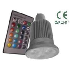 GreenLEDBulb GU10 9 Watt RGB LED bulb Spotlight with Remote Control, 3 