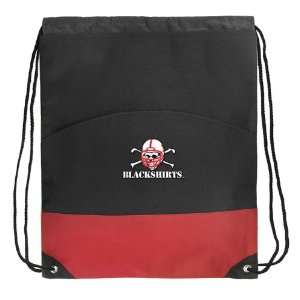  Nebraska Blackshirts Drawstring Bags Red Sports 