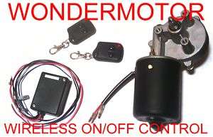 12v gear motor dc Reversible + Remote Control ON/OFF  