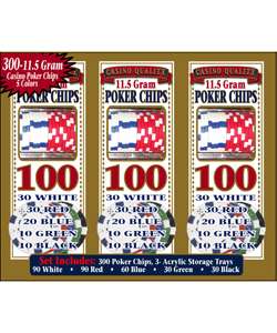 Composite Resin 300 piece Poker Chip Set  