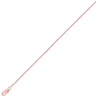 Box Chain Necklace 14K Rose Pink Gold Clad Silver 16 20  