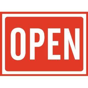 Open Sign Removable Wall Sticker 