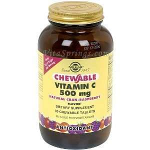  Chewable Vitamin C 500mg (Cran Raspberry) 90 Tab 3 Pack 
