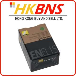 GENUINE Nikon EN EL15 Li ion Battery ENEL15 for D7000  