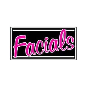  Facials Backlit Sign 15 x 30