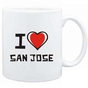  Mug White I love San Jose  Capitals
