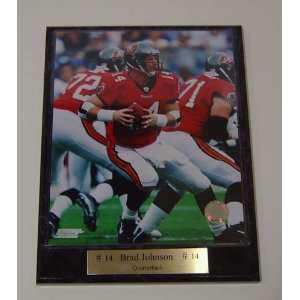   Tampa Bay Buccaneers Brad Johnson 14 9 in. X 12 in. Photo Plaque