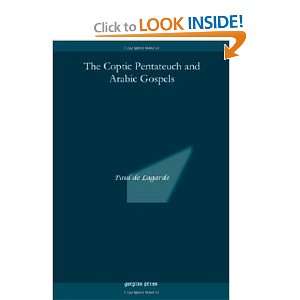  The Coptic Pentateuch and Arabic Gospels (9781593339654 