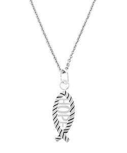 Sterling Silver Hope Fish Necklace  