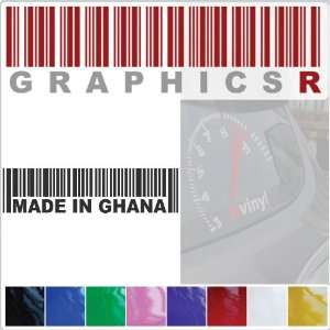   Decal Graphic   Barcode UPC Pride Patriot Made In Ghana A384   Pink