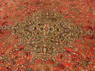 6x12.9 Handmade Fine Antique Persian Tabriz Wool Rug  