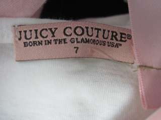 LOT 2 JUICY COUTURE SPLENDID Pink White Dress Shirt 6/7  