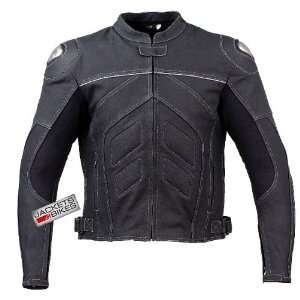    CHARGER MOTORCYCLE CE ARMOR MATTE LEATHER JACKET 48: Automotive