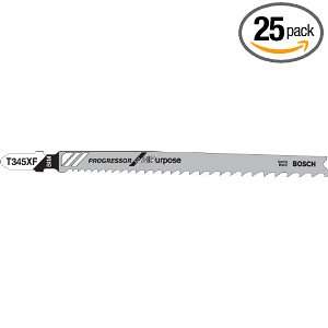  Bosch T345XF25 5 1/4 Inch Progressor Jigsaw Blade, 25 Pack 