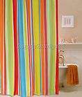 High Quality Rainbow Stripes Waterproof Bathroom Fabric Shower Curtain 