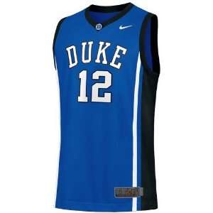  Nike Duke Blue Devils #12 Duke Blue Replica Basketball 