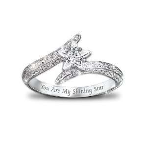 My Daughter, You Are My Shining Star Sterling Silver Womens Ring by 