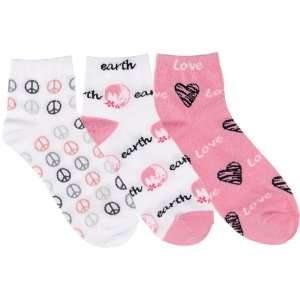   Nurse Socks, Three Pack, Love & Peace on Earth