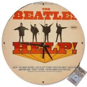  Beatles   HELP   Vintage Album Jacket Clock
