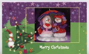 Lady Snowmen Christmas Card Red Hat Society Pack of 5  