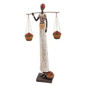 Xoticbrands 14 Classic West african Maiden Woman Sculpture Statue 