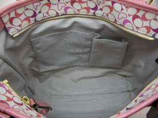 Coach Heritage Bias Pink Heart Tote / Shopper / Shoulder Bag/ NWT 