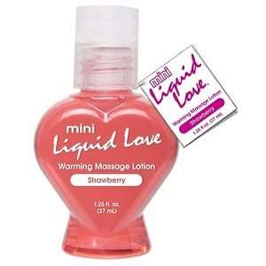  Mini Liquid Love Warming Massage Lotion   Strawberry 