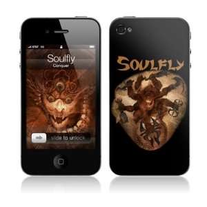  Music Skins MS SFLY20133 iPhone 4  Soulfly  Conquer Skin 