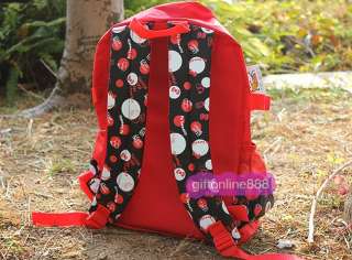 16 Hello Kitty satchel Backpack School Bag black 8903  