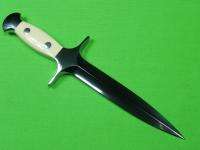US Custom Hand Made Stiletto Fighting Knife & Sheath Numbered  