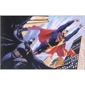    Framed Giclee on Canvas Signed by Alex Ross 24 x 39 Toys & Games