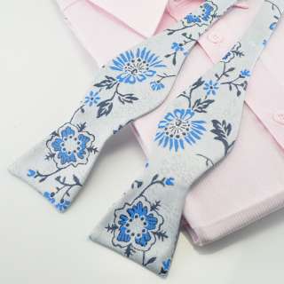   new handmade Woven Silk Mens multi color Self Tie BowTie #T04  