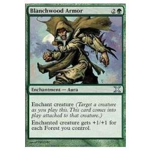   Magic the Gathering   Blanchwood Armor   Tenth Edition Toys & Games
