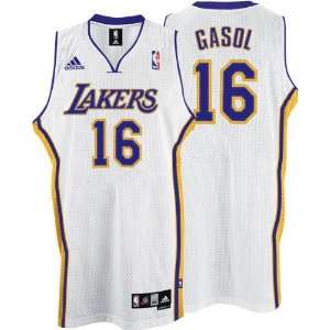 Pau Gasol Jersey: adidas White Swingman #16 Los Angeles Lakers Jersey 