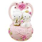 saniro japan hello kitty ceramic wedding music box new returns