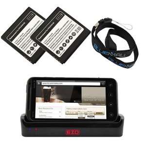   Standard Battery + Bluemall Strap for Sprint HTC EVO 3D: Cell Phones