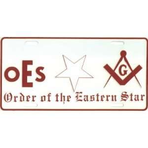  Order of the Eastern Star Front Novelty License Plate 6x12 
