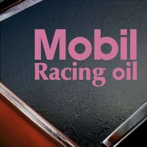  Mobil Pink Decal One Oil Can Formula 1 Window Pink Sticker 