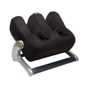 Human Touch Faux Suede Calf/Foot Massager Ottoman 3.0   Black:  