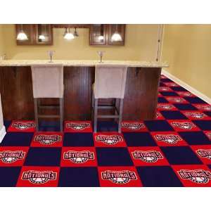  Pack of 20 MLB 18 Washington Nationals Carpet Floor Tiles 