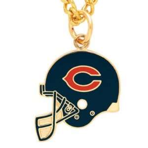  CHICAGO BEARS OFFICIAL LOGO HELMET NECKLACE: Sports 