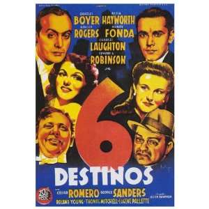 17 Inches   28cm x 44cm) (1942) Style D  (Charles Boyer)(Rita Hayworth 