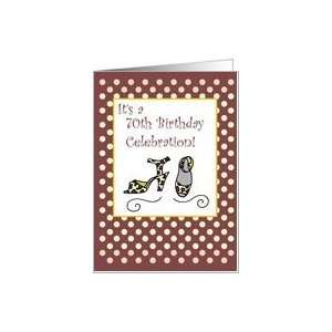  70th Birthday Invitation Shoes Woman Card: Toys & Games