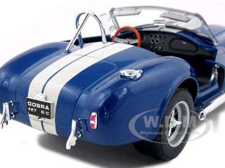 1965 SHELBY COBRA 427 BLUE 1:24 DIECAST MODEL CAR  