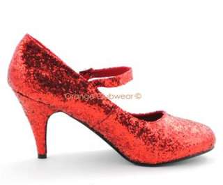PLEASER Womens Dorothy Oz Halloween Costume Pumps Shoes  